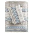 Woolrich Farmhouse 100 Percent Cotton Flannel Sheet Set in Blue Snowflake