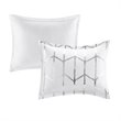 Intelligent Design 5-Piece Polyester Metallic Comforter Set in White/Silver