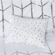 Intelligent Design 5-Piece Polyester Metallic Comforter Set in White/Silver