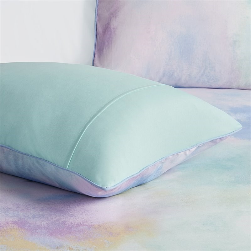 Intelligent Design 100 Percent Polyester Printed Comforter Set in Aqua