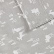 Woolrich Farmhouse 100 Percent Cotton Printed Sheet Set in Gray Moose