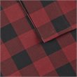 Woolrich 100 Percent Cotton Printed Queen Sheet Set in Red/Black Buffalo Check