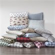 Woolrich 100 Percent Cotton Printed Queen Sheet Set in Red/Black Buffalo Check
