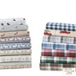 Woolrich 100 Percent Cotton Printed Queen Sheet Set in Red/Black Buffalo Check