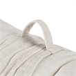 Intelligent Design Polyester Chenille Long Floor Cushion in Ivory