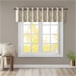 Madison Park Modern Polyester Cotton Rayon Fretwork Printed Valance in Beige
