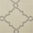 Madison Park Modern Polyester Cotton Rayon Fretwork Printed Valance in Beige