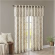 Madison Park Modern Polyester Cotton Rayon Fretwork Printed Valance in Beige