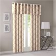 Madison Park Modern Polyester Cotton Rayon Fretwork Printed Valance in Beige