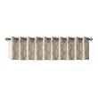 Madison Park Modern Polyester Cotton Rayon Fretwork Printed Valance in Beige