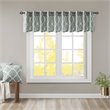Madison Park Modern Polyester Cotton Rayon Fretwork Printed Valance in Seafoam