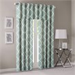 Madison Park Modern Polyester Cotton Rayon Fretwork Printed Valance in Seafoam