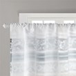 Madison Park Cotton Printed and Pieced Rod Pocket Valance in Blue
