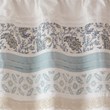 Madison Park Cotton Printed and Pieced Rod Pocket Valance in Blue