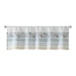 Madison Park Cotton Printed and Pieced Rod Pocket Valance in Blue