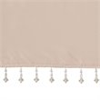 Madison Park Polyester Lightweight Faux Silk Valance with Beads in Blush