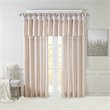 Madison Park Polyester Lightweight Faux Silk Valance with Beads in Blush