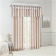 Madison Park Polyester Lightweight Faux Silk Valance with Beads in Blush