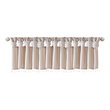 Madison Park Polyester Lightweight Faux Silk Valance with Beads in Blush