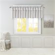 Madison Park Polyester Lightweight Faux Silk Valance with Beads in Silver