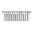 Madison Park Polyester Lightweight Faux Silk Valance with Beads in Silver