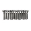 Madison Park Polyester Twisted Tab Valance with Beads in Charcoal