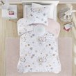Modern 100 Percent Polyester Printed Comforter Set in Blush-Gold