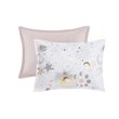 Modern 100 Percent Polyester Printed Comforter Set in Blush-Gold