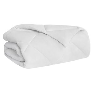 Sleep Philosophy 106&quot Polyester Microfiber Oversize Comforter in White
