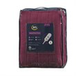 Serta Polyester Fabric Fleece to Sherpa Heated Electric Throw in Red
