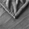 Serta Polyester Fabric Microlight Heated Electric Throw in Gray