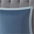 510 Design Shawnee 8-Piece Transitional Fabric Comforter Set in Blue Finish