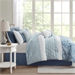 510 Design Shawnee 8-Piece Transitional Fabric Comforter Set - Blue Finish