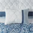 510 Design Shawnee 8-Piece Transitional Fabric Comforter Set - Blue Finish