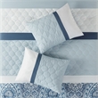 510 Design Shawnee 8-Piece Transitional Fabric Comforter Set - Blue Finish