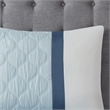 510 Design Shawnee 8-Piece Transitional Fabric Comforter Set - Blue Finish