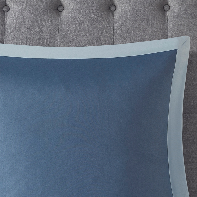 510 Design Shawnee 8-Piece Transitional Fabric Comforter Set in Blue
