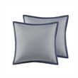 510 Design Powell 8-Piece Modern Fabric Embroidered Comforter Set - Navy