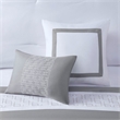 510 Design Powell 8-Piece Modern Fabric Embroidered Comforter Set - White