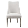 Martha Stewart Winfield Upholstered Dining chair Set of 2 in Ivory