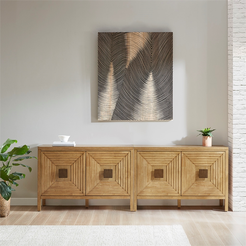 Madison Park Paige 2-Door Accent Cabinet with Adjustable Shelves in Natural