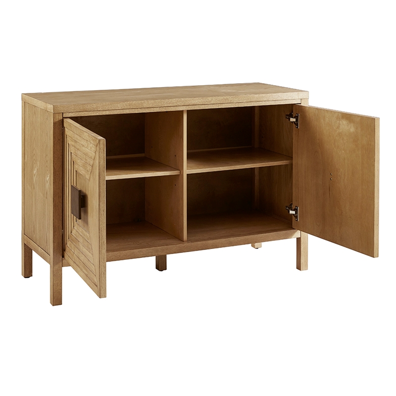 Madison Park Paige 2-Door Accent Cabinet with Adjustable Shelves in Natural