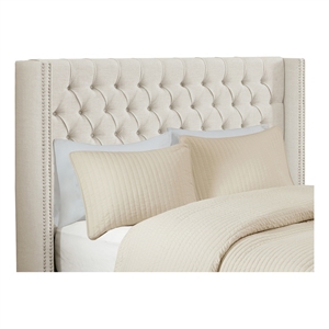 Madison Park Amelia Upholstery Headborad in Cream