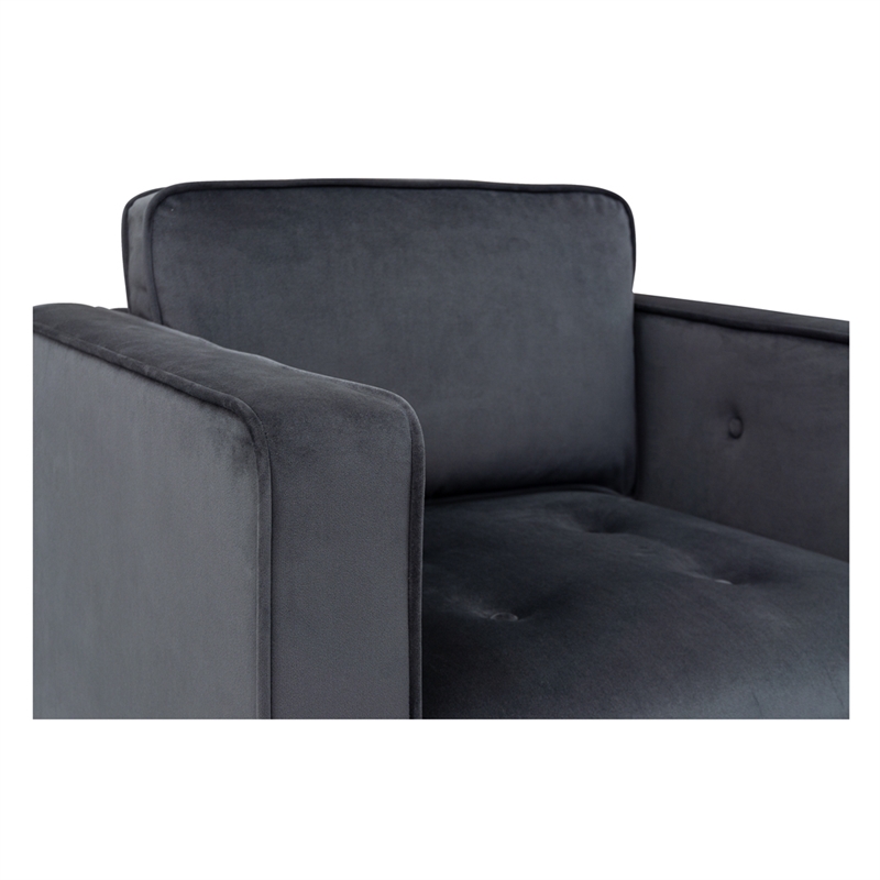 Martha Stewart Madrid 360 Degree Upholstered Swivel Chair in Gray