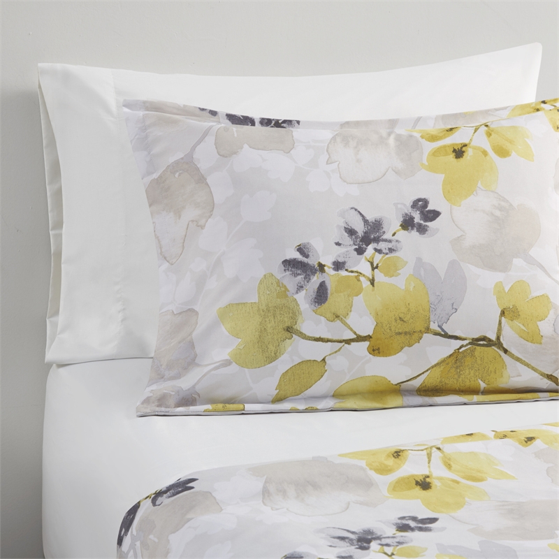 Madison Park Essentials Alexis Fabric Comforter Set with Bed Sheets in Yellow