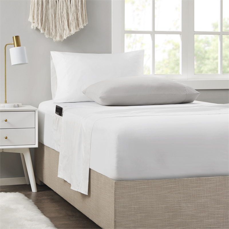 Madison Park Essentials Alexis Fabric Comforter Set with Bed Sheets in Yellow