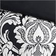 Madison Park Vienna 7-Piece Transitional Cotton Printed Comforter Set in Black