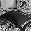 Madison Park Vienna 7-Piece Transitional Cotton Printed Comforter Set in Black