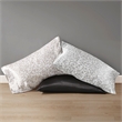 Madison Park Essentials Printed Satin 2-Piece Modern Fabric Pillowcases - Gray