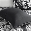 Madison Park Vienna 6-Piece Cotton Reversible Coverlet Set in Black